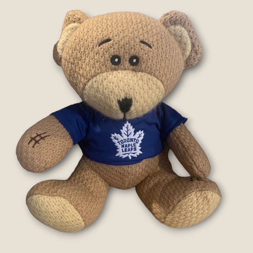 Toronto Maple Leafs NHL Hockey 11” Crochet Teddy Bear Plush